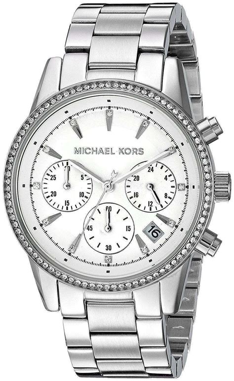 ladies michael kors ritz chronograph watch mk6428